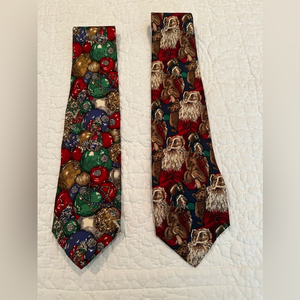 Holiday ties designed by Robert Talbott